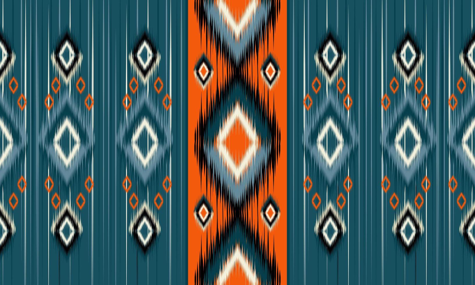 diseño tradicional de patrón oriental étnico geométrico para fondo, alfombra, papel tapiz, ropa, envoltura, batik, tela, estilo de bordado de ilustración vectorial. vector