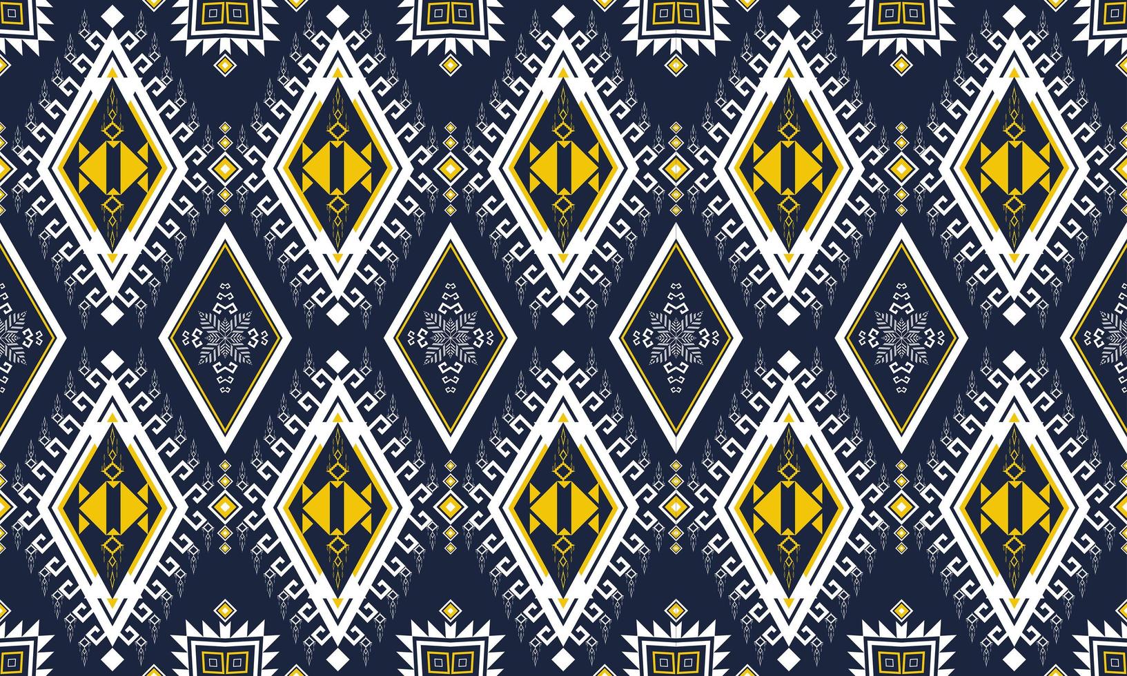 patrón étnico geométrico alfombra, papel tapiz, ropa, envoltura, batik, tela, estilo de bordado de ilustración vectorial. vector