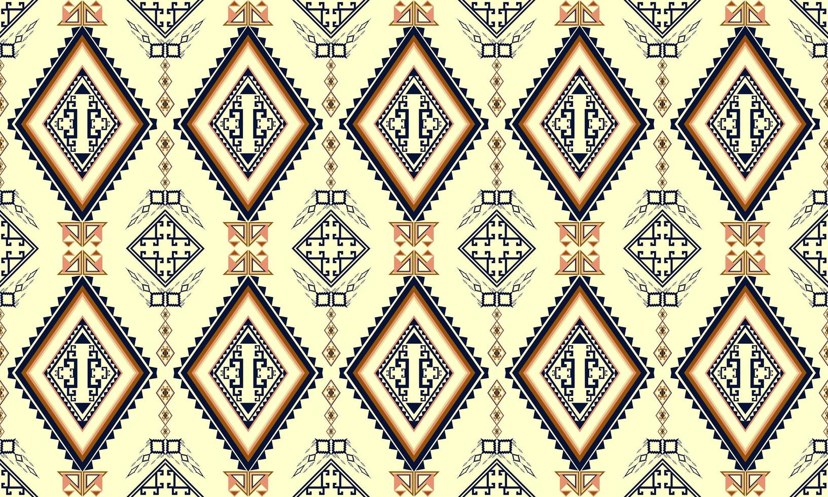 patrón étnico geométrico alfombra, papel tapiz, ropa, envoltura, batik, tela, estilo de bordado de ilustración vectorial. vector