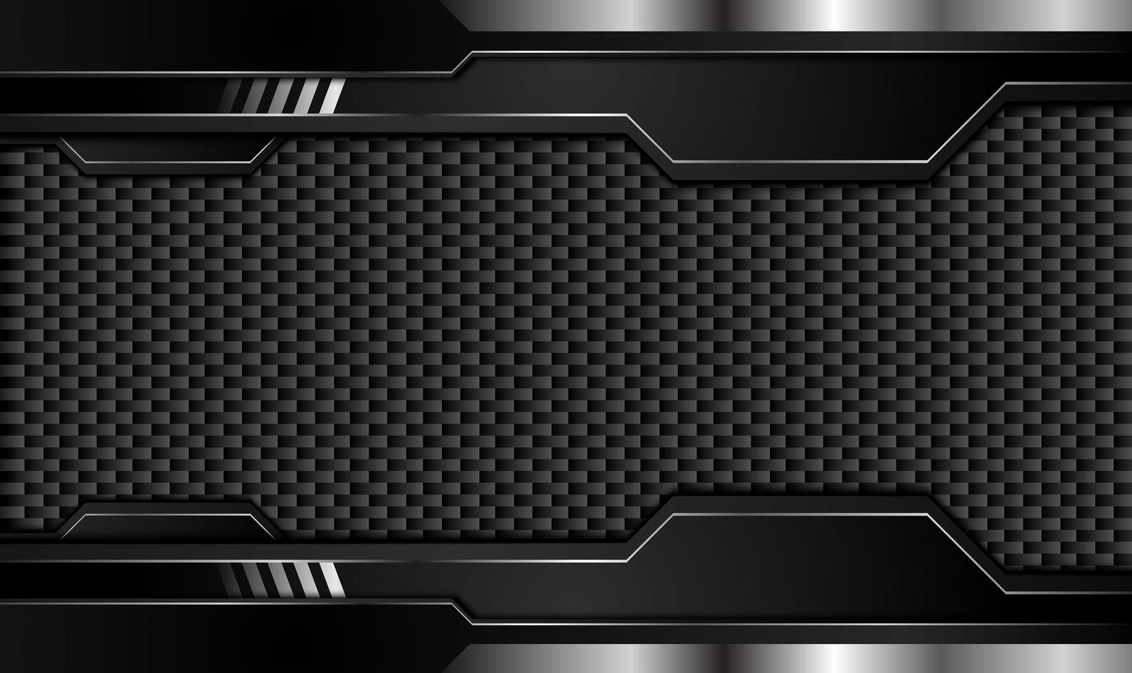 Black abstract geometric background. Modern shape concept. vector