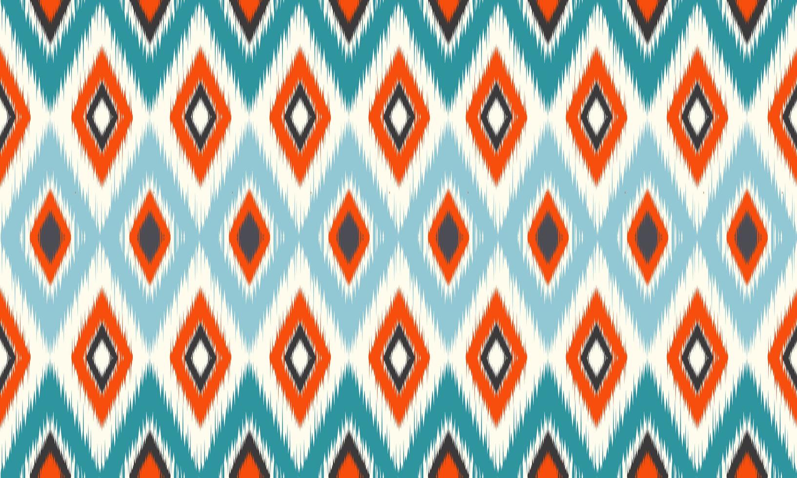 diseño tradicional del patrón de ikat oriental étnico geométrico para el fondo, alfombra, papel tapiz, ropa, envoltura, batik, tela, estilo de bordado de ilustración vectorial. vector