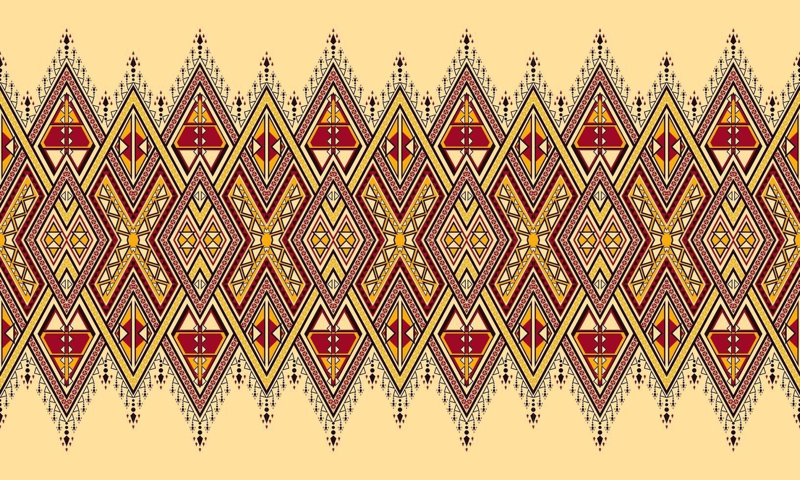 Geometric ethnic pattern embroidery .carpet,wallpaper,clothing,wrapping,batik,fabric,Vector illustration embroidery style. vector