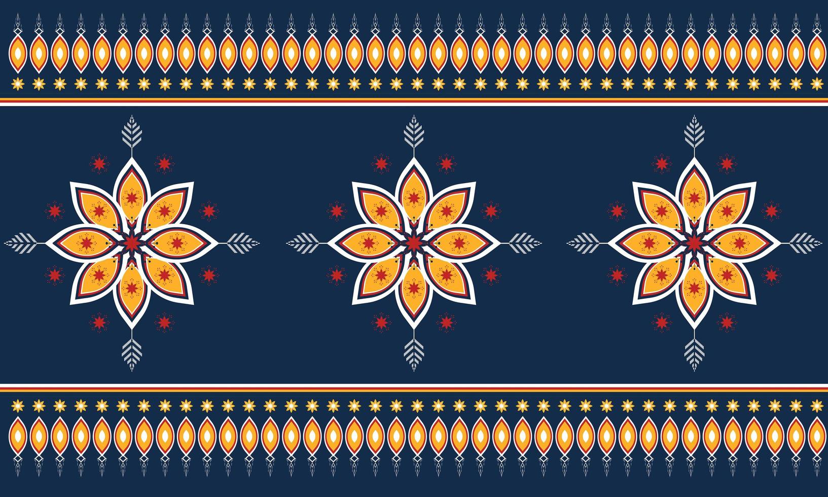 Abstract ethnic geometric pattern design for background or wallpaper. vector