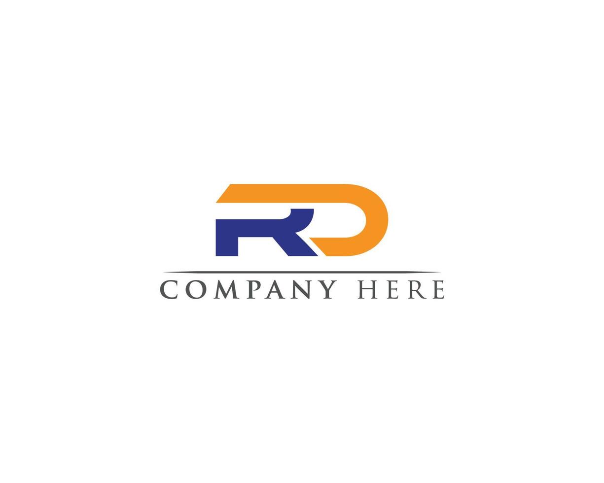 RD Letter Logo Design Template vector