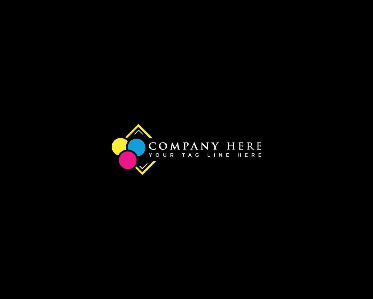 Printing Logo Design Template vector