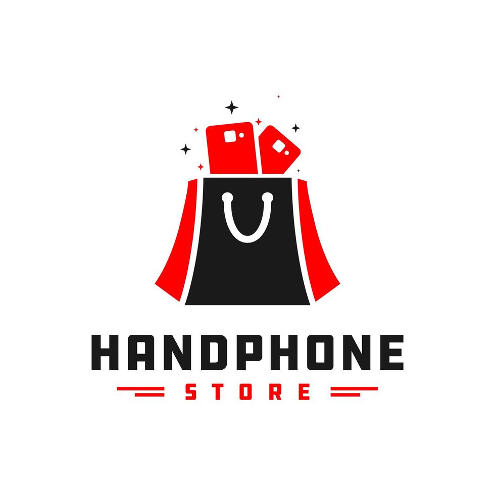 logotipo de la tienda de telefonía móvil vector