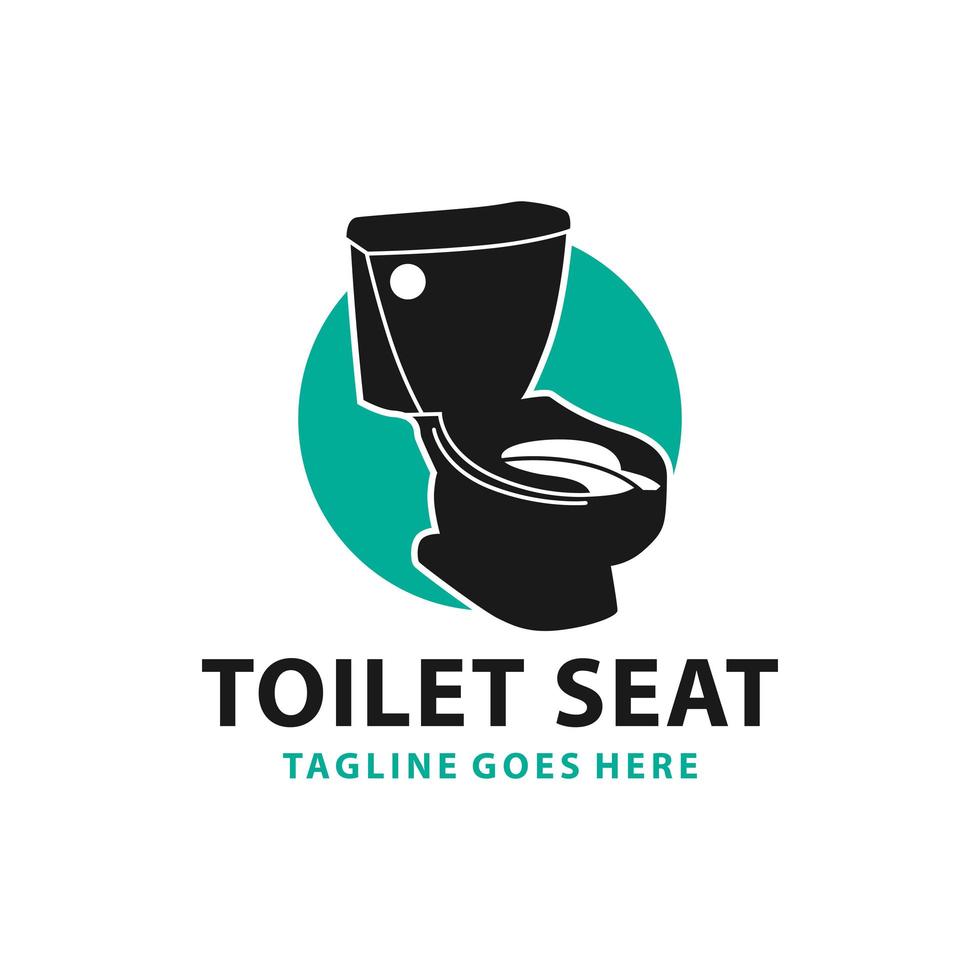 modern toilet seat product logo vector