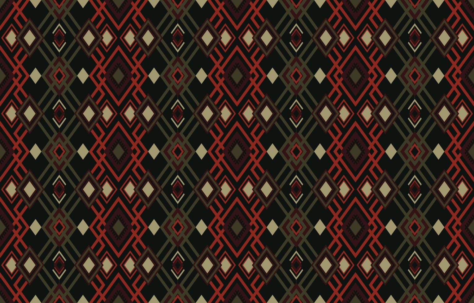 Complex Seamless Diamonds Shape Pattern vector