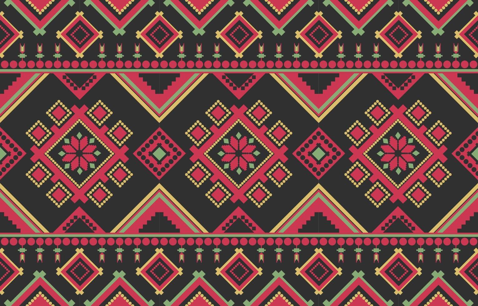 Traditional Colorful Seamless Ethnic Pattern vector