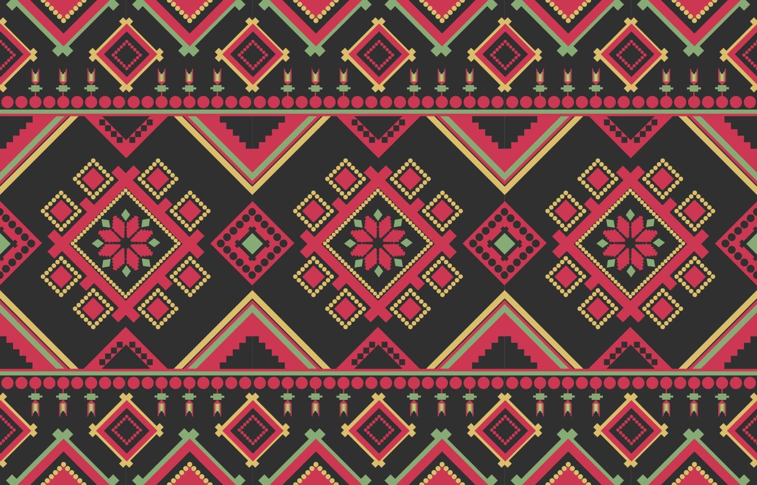 Traditional Colorful Seamless Ethnic Pattern vector