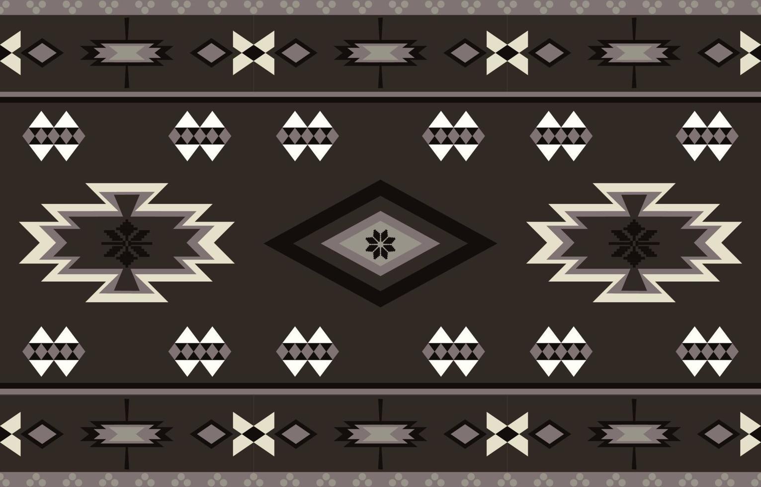 Dark Aztec Seamless Pattern Background Print vector