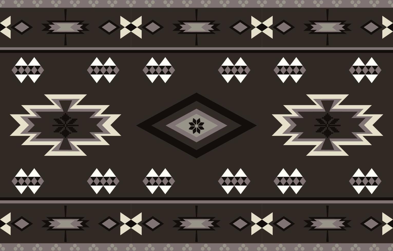 Dark Aztec Seamless Pattern Background Print vector