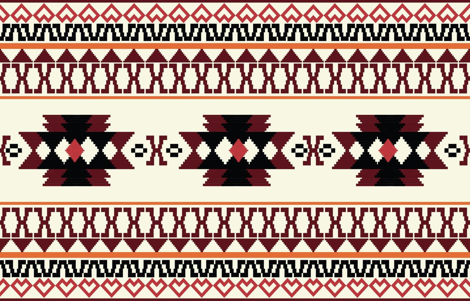 Aztec Tribal Traditional Seamless  Pattern Print vector