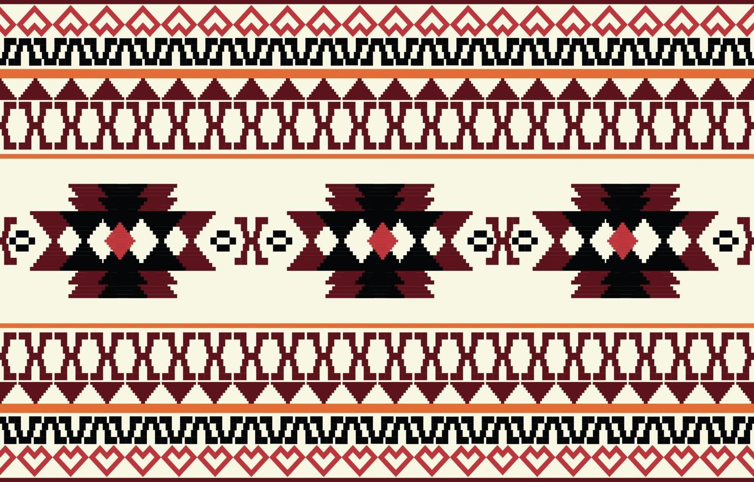 Aztec Tribal Traditional Seamless  Pattern Print vector