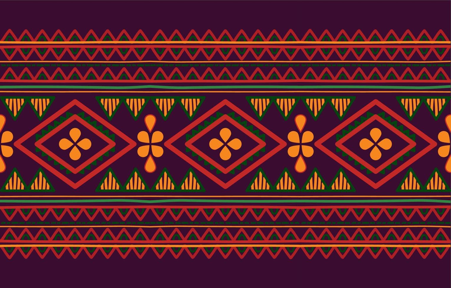 Ethnic Seamless Ornament Pattern Print vector