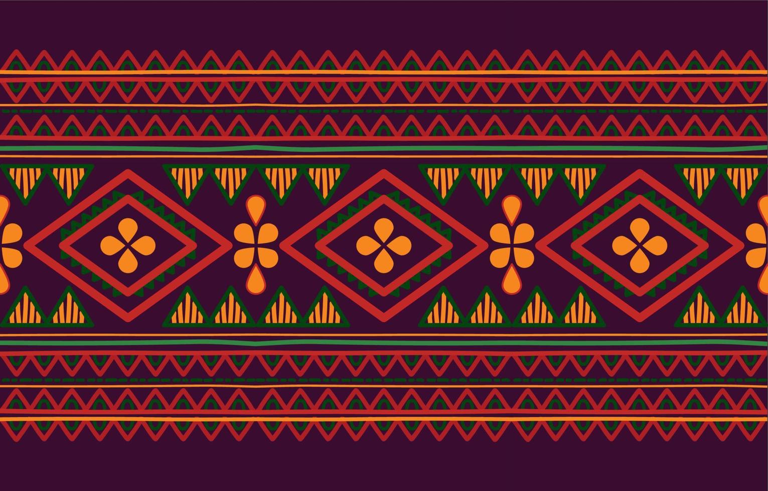 Ethnic Seamless Ornament Pattern Print vector