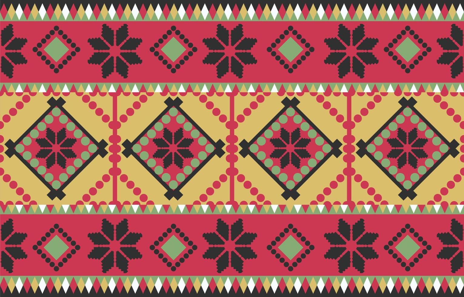 Ethnic Print Fabric Pattern. Geometry seamless ornament Aztec Print vector