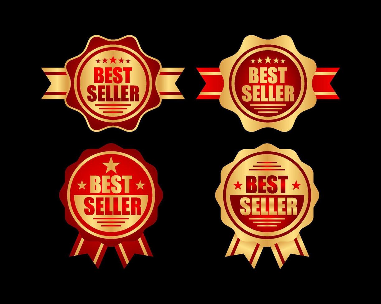 Best seller label or sticker vector set, label for element design product promotion and advertising