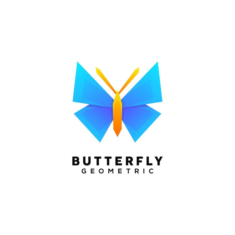 vector de diseño de logotipo de mariposa