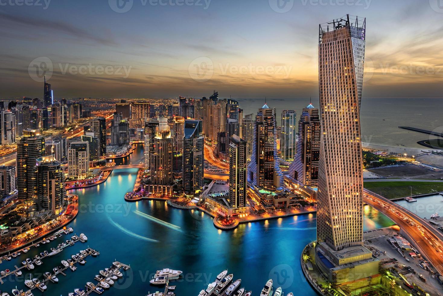 Dubai Marina Sunset photo