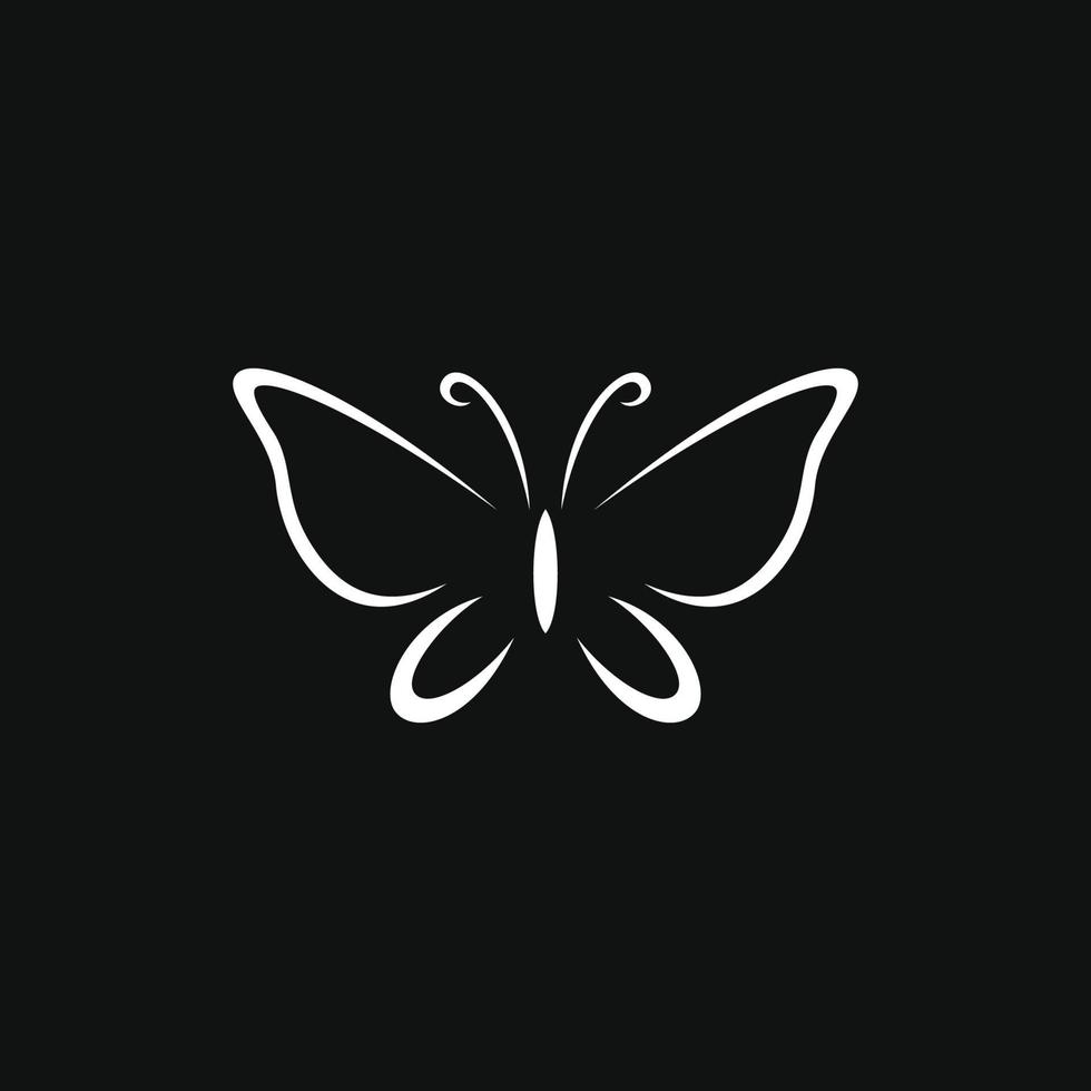 diseño de vector de logotipo de mariposa