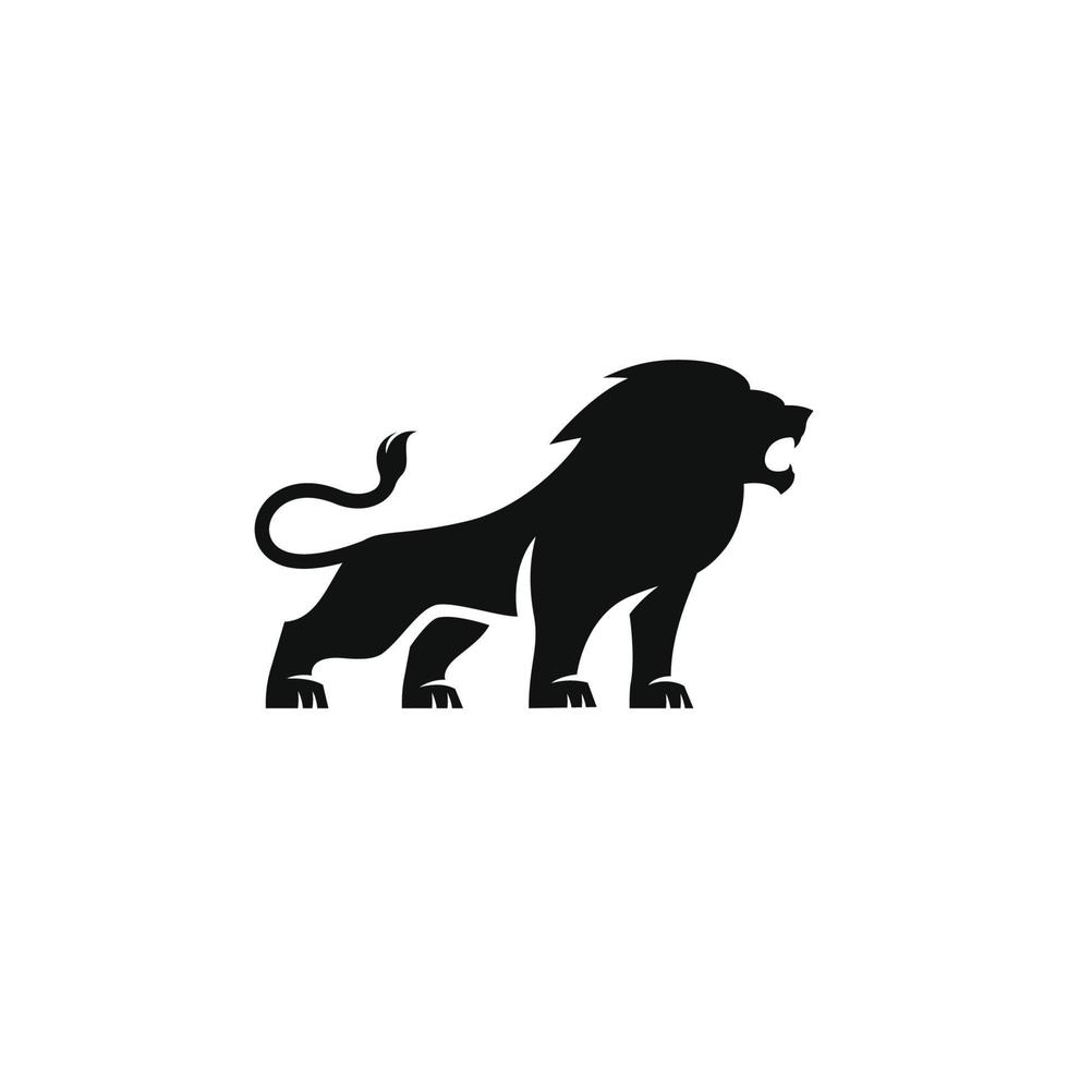 diseño de vector de logotipo de león