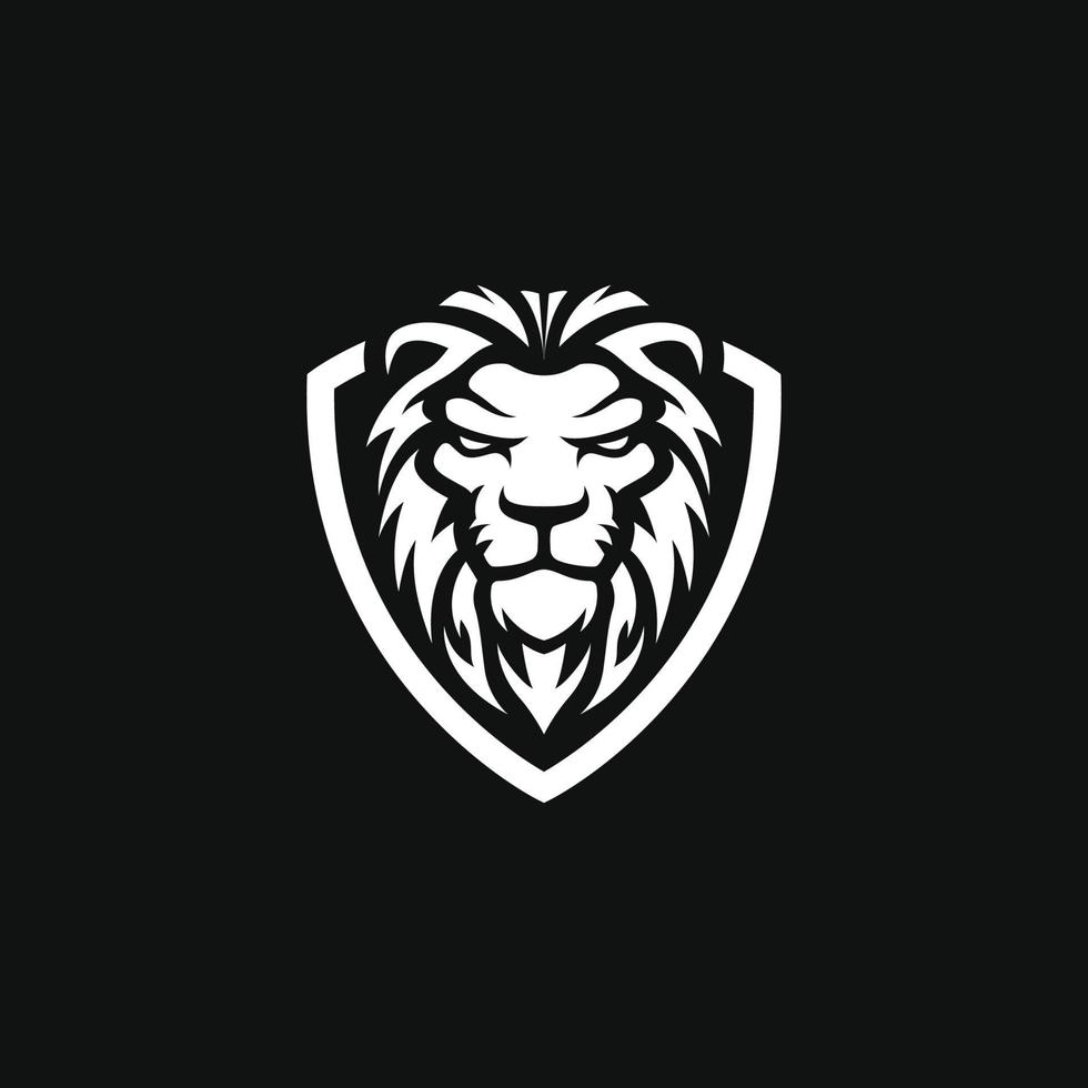 diseño de vector de logotipo de león