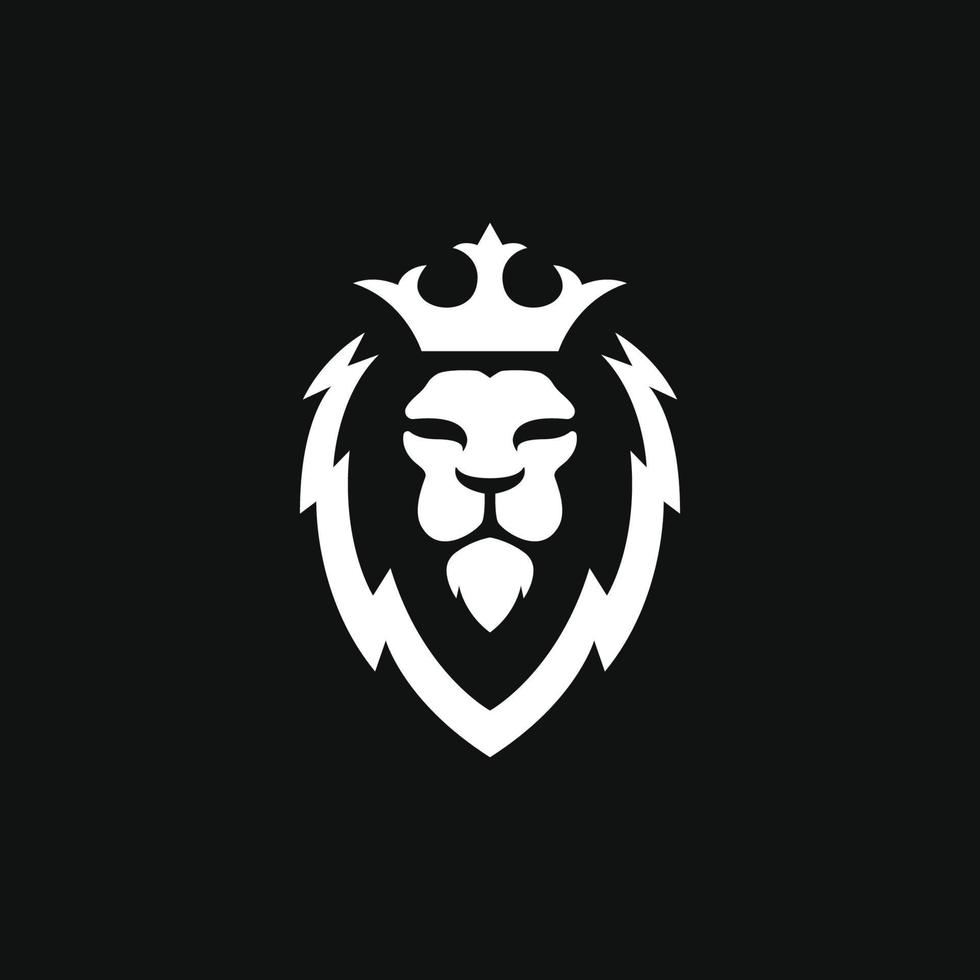 diseño de vector de logotipo de león