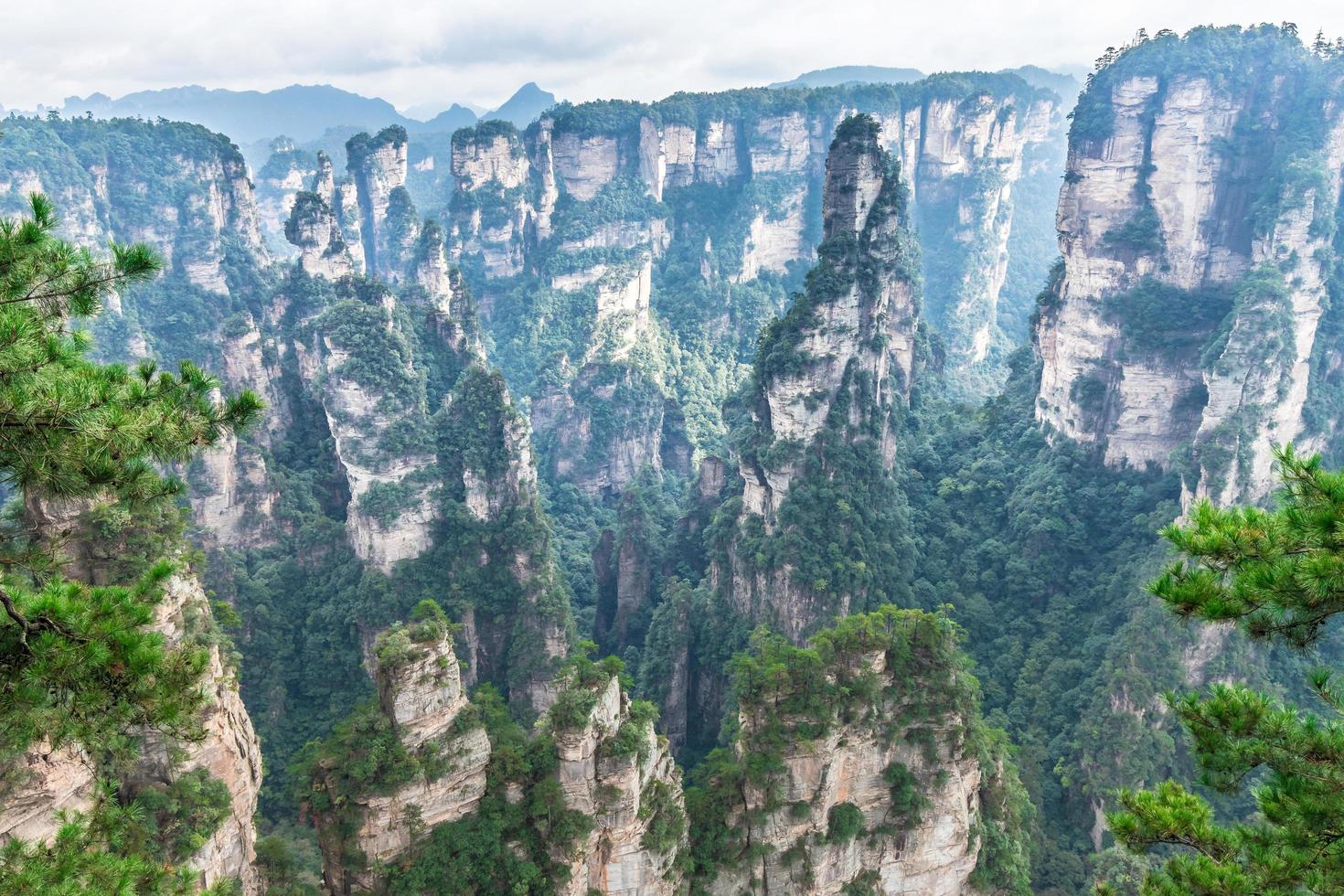 Landscape of Zhangjiajie National Forest Park, UNESCO World Heritage Site, Wulingyuan, Hunan, China photo