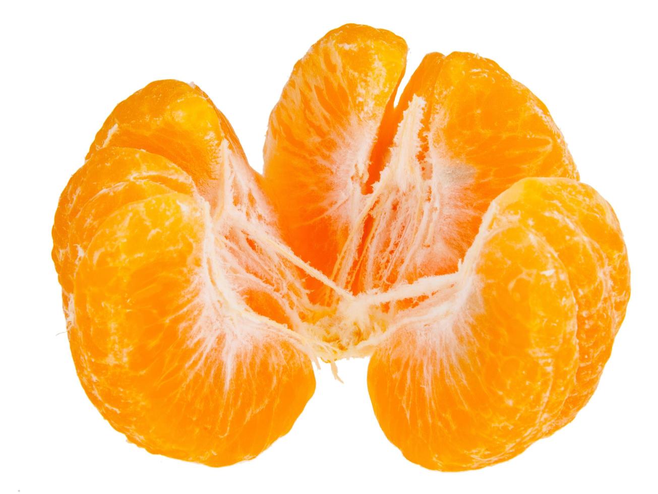 Orange on a white background photo