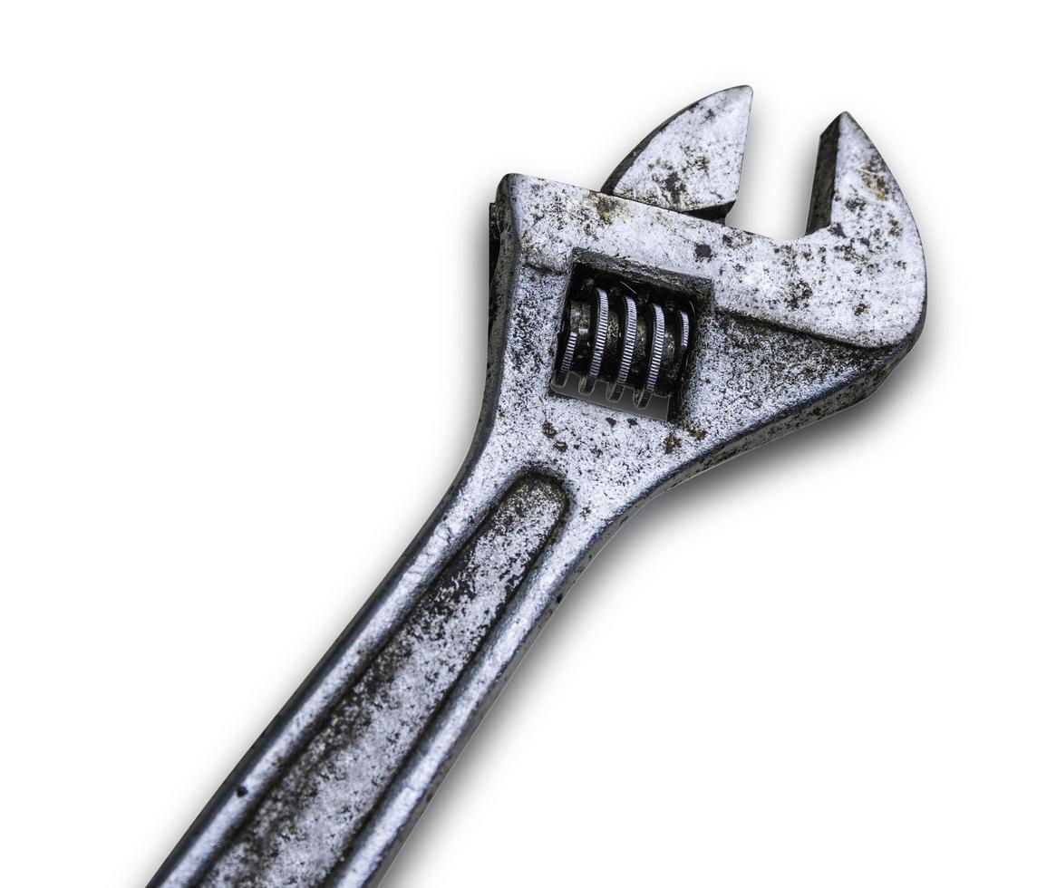 Wrench pliers isolate on over white background photo