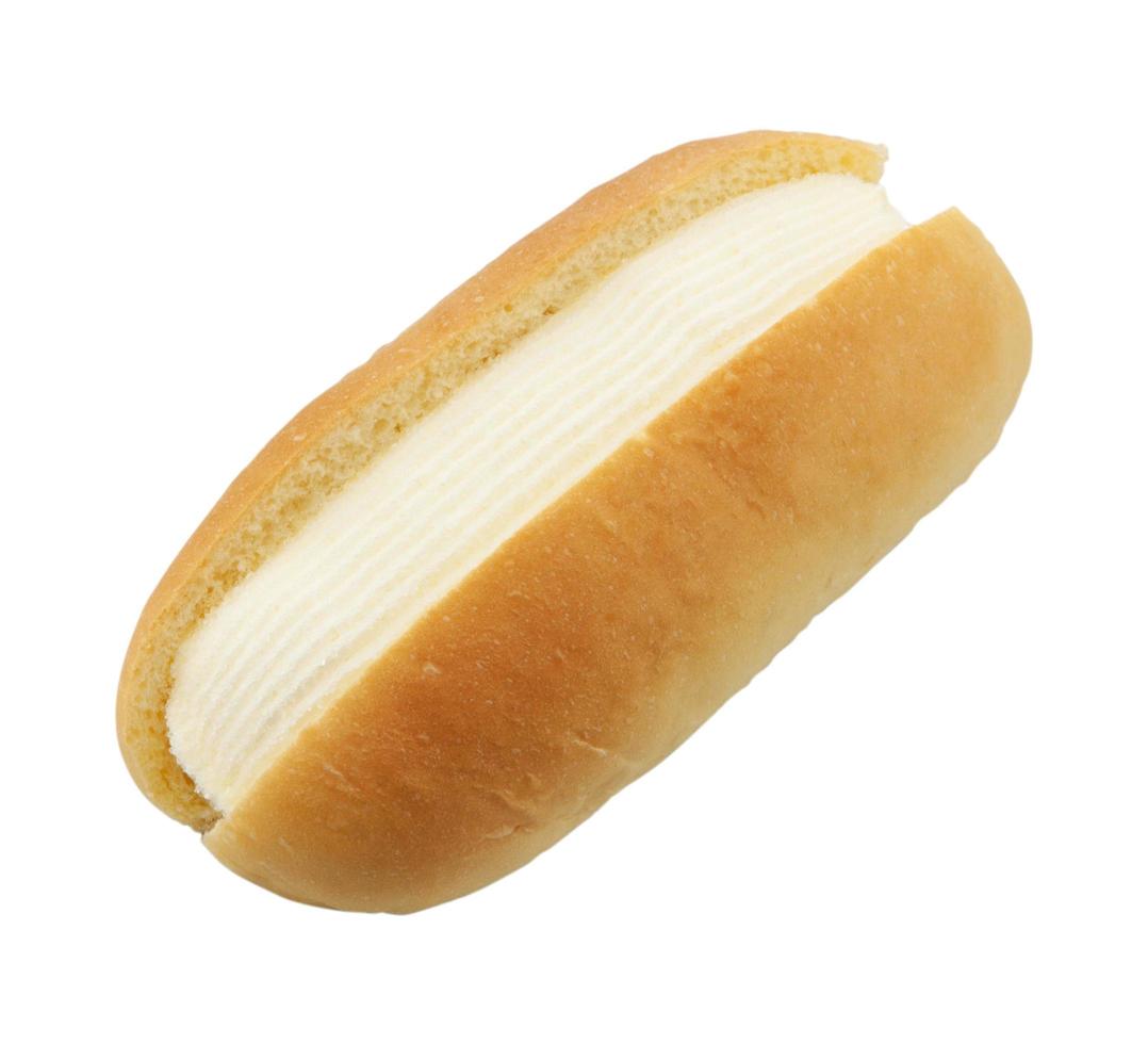 bread on a white background photo