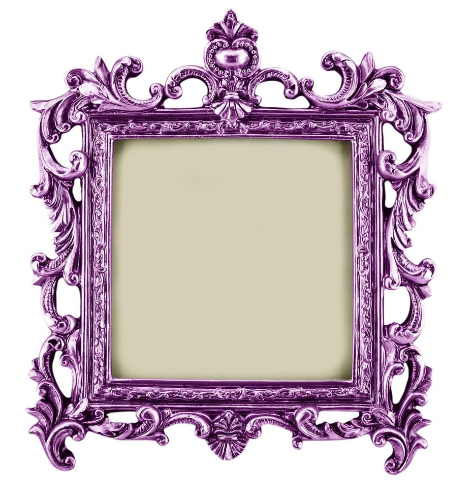 antique frame isolated on white background photo