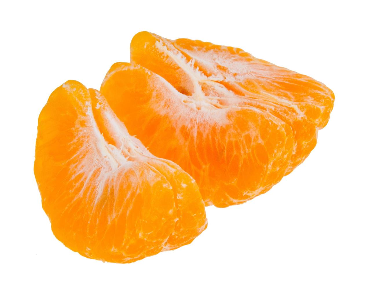 Orange on a white background photo