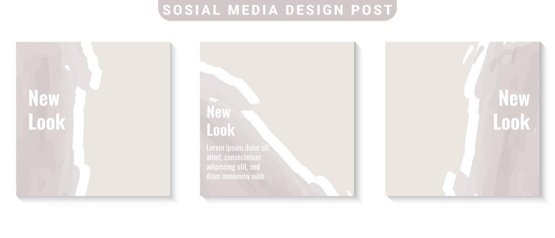 sale social media post collection vector