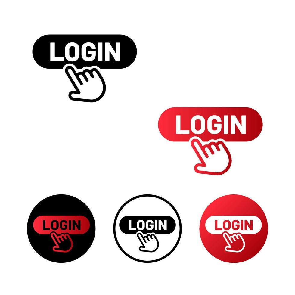 Login Icon Flat Design vector