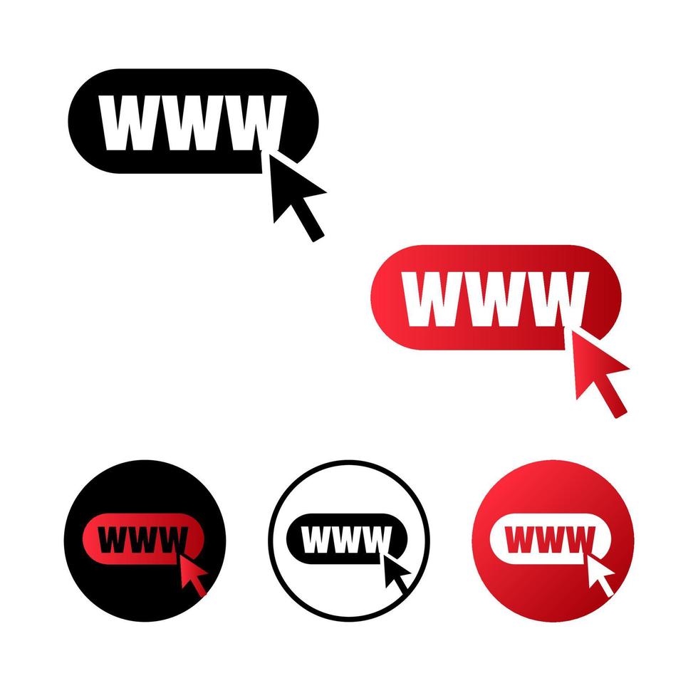 Abstract URL Icon Illustration vector