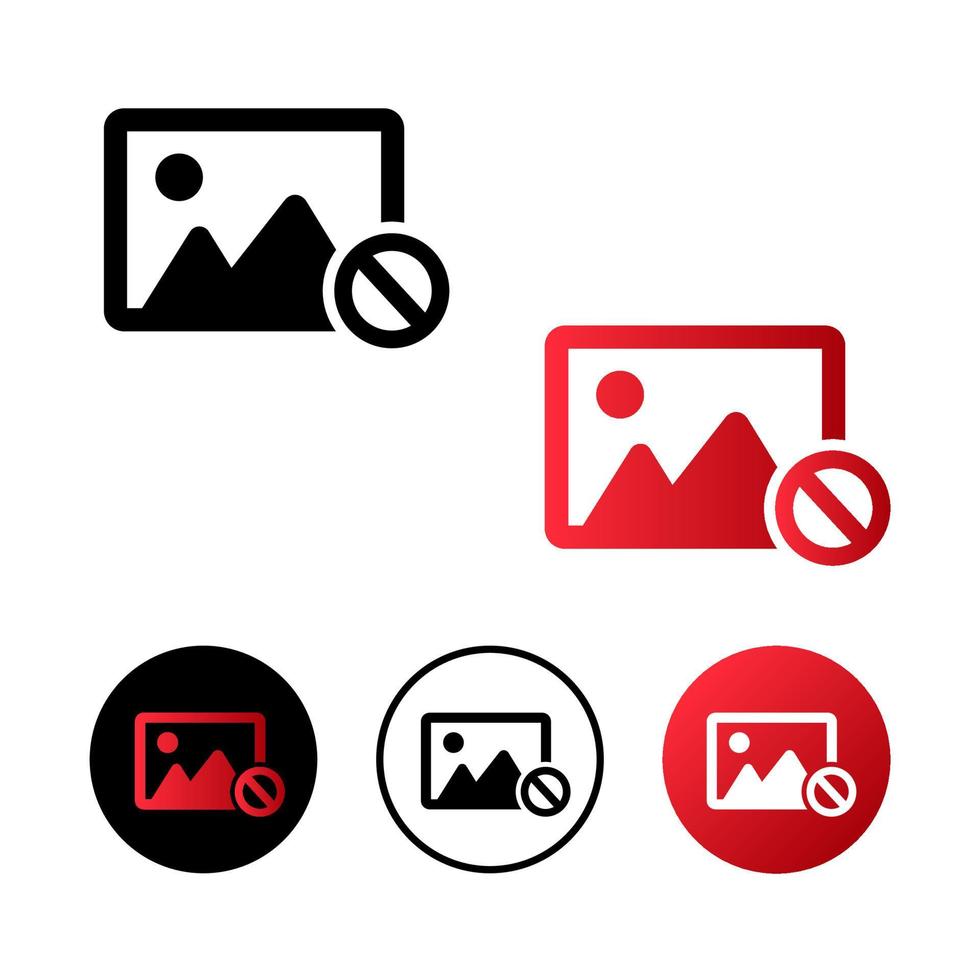 Image Not Found Icon Illustration vector