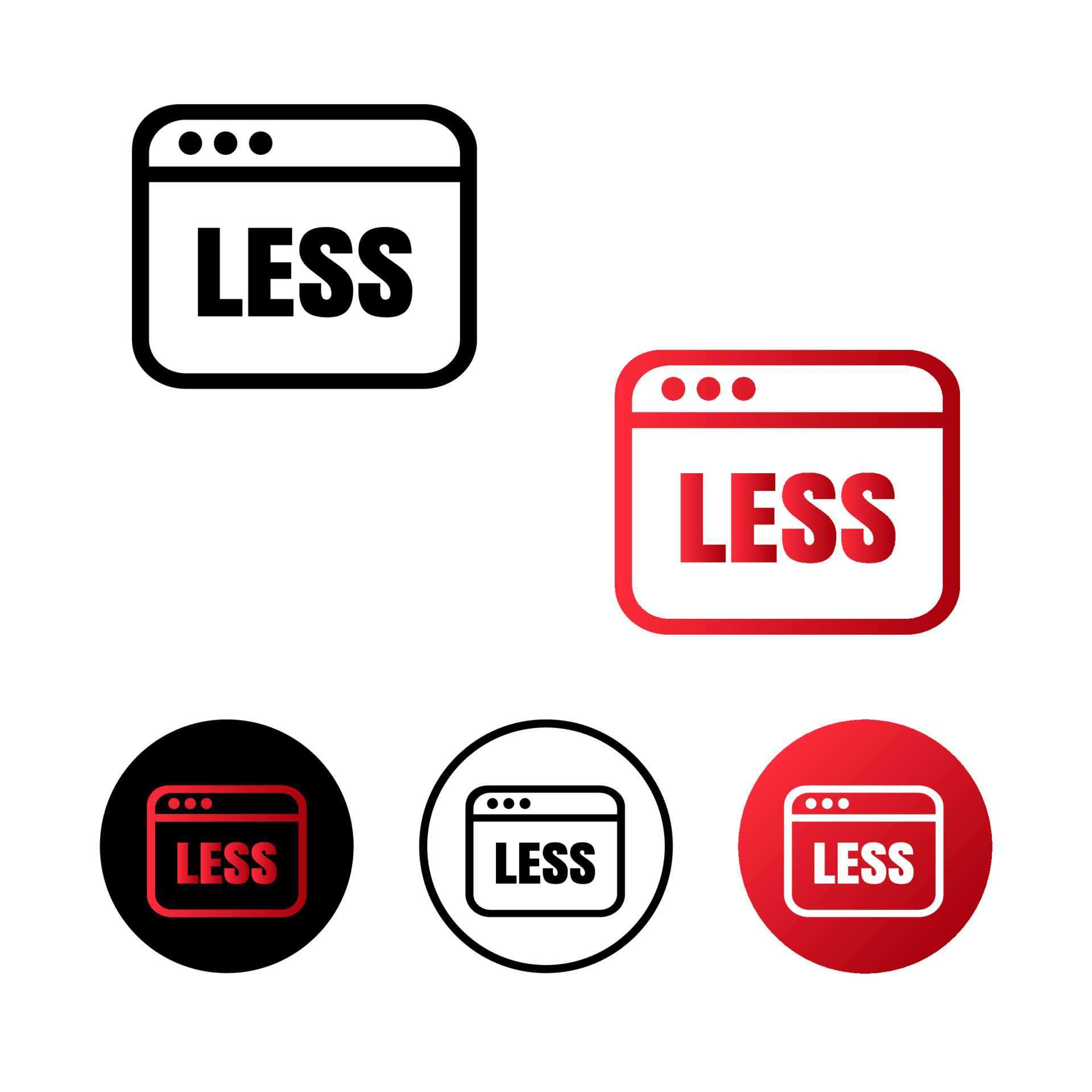 Less Code Icon Illustration 5011740 Vector Art at Vecteezy