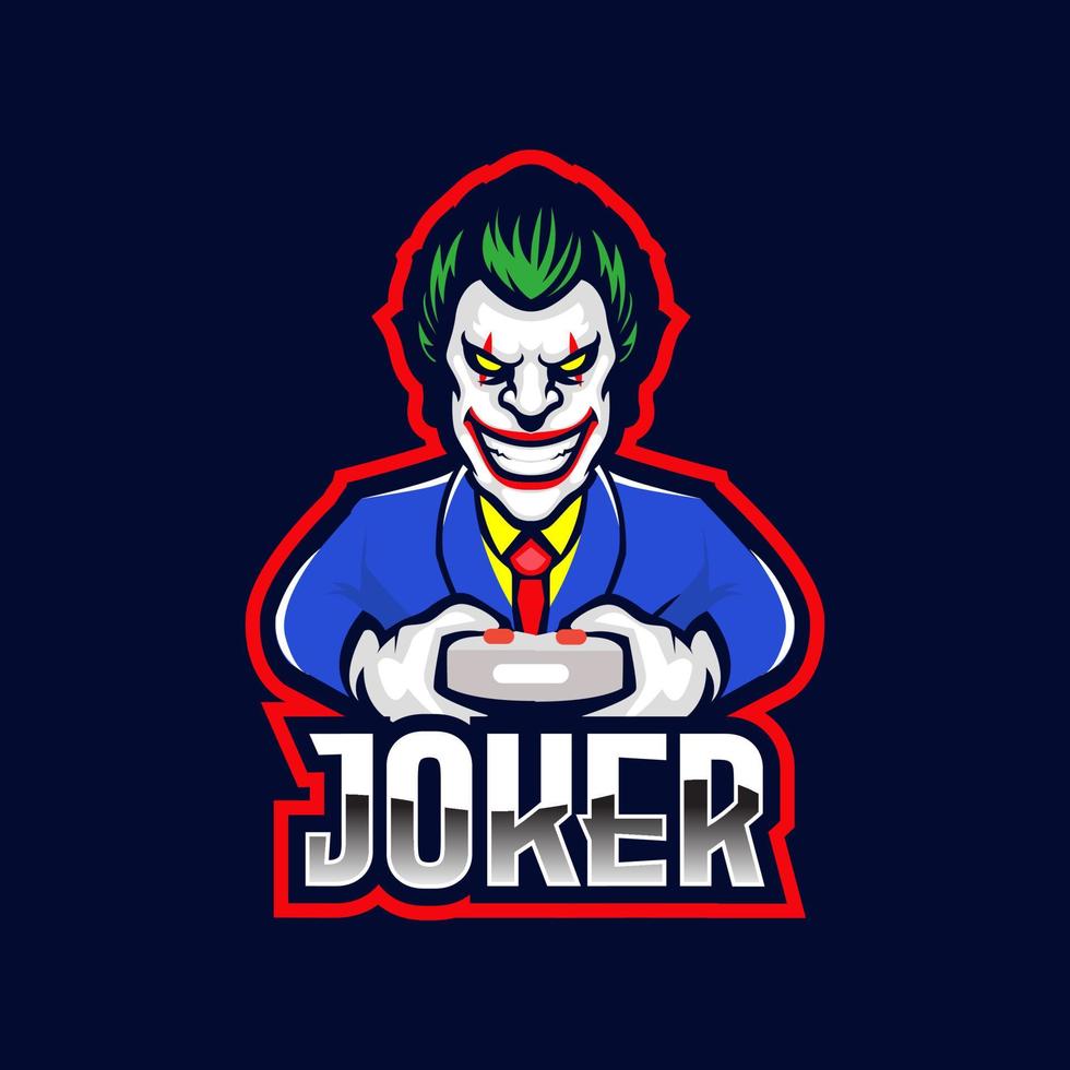 logotipo de joker esport vector