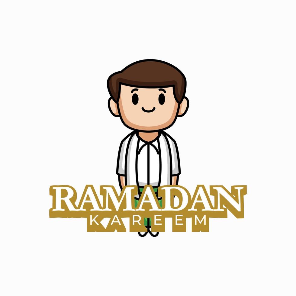 ramadan Kareem mascot design vector