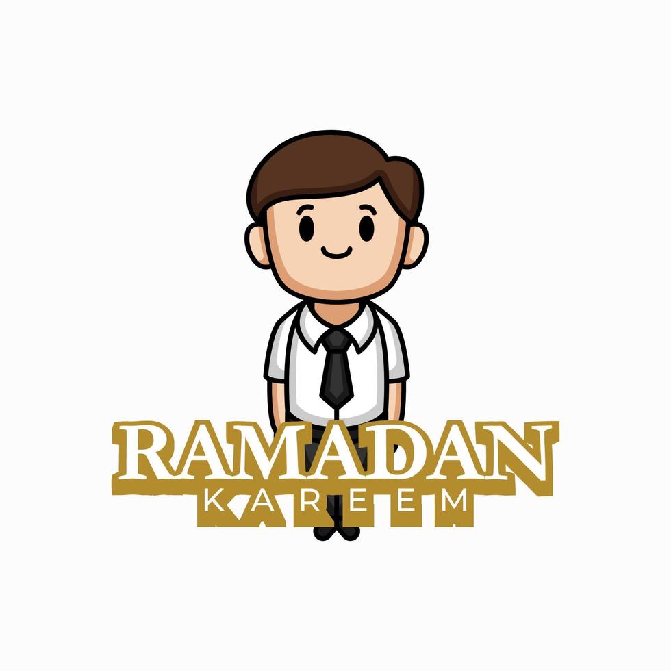 ramadan Kareem mascot design vector