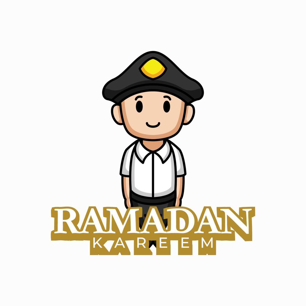 ramadan Kareem mascot design vector