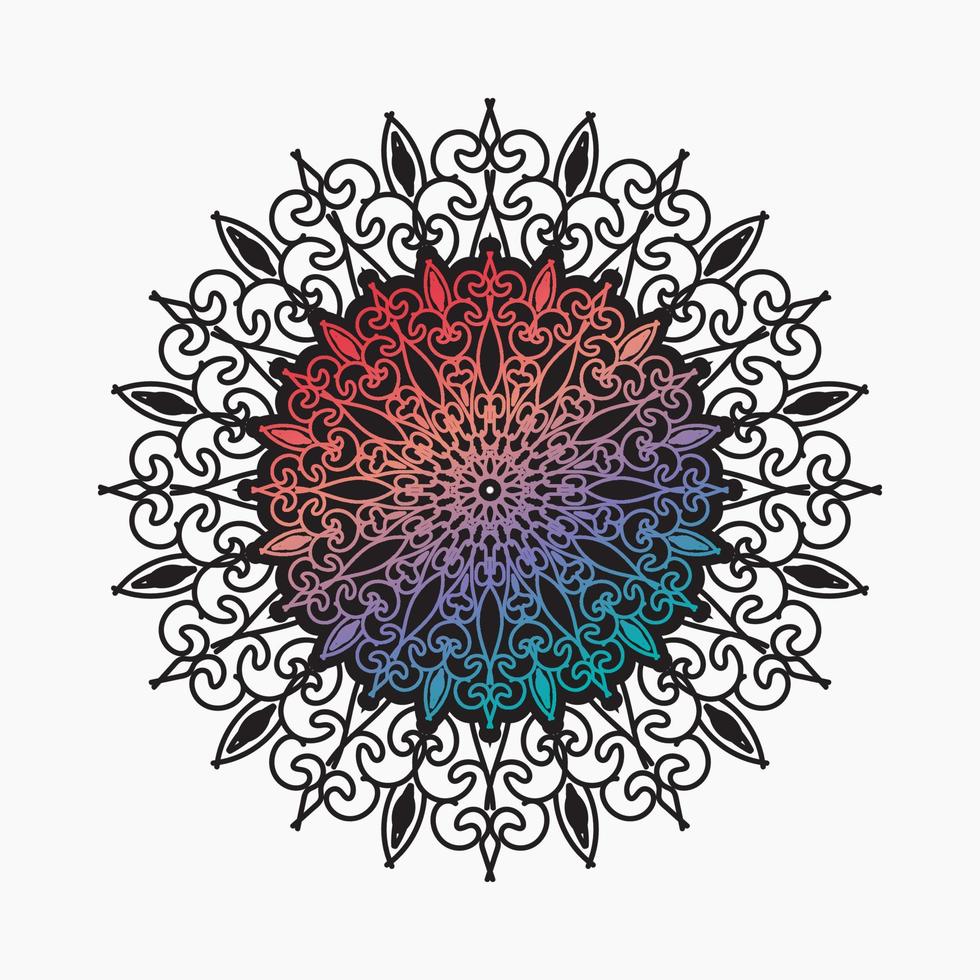Vector round abstract circle. Luxury Mandala style.