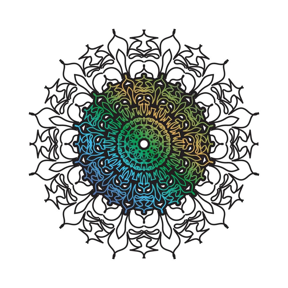 Vector round abstract circle. Luxury Mandala style