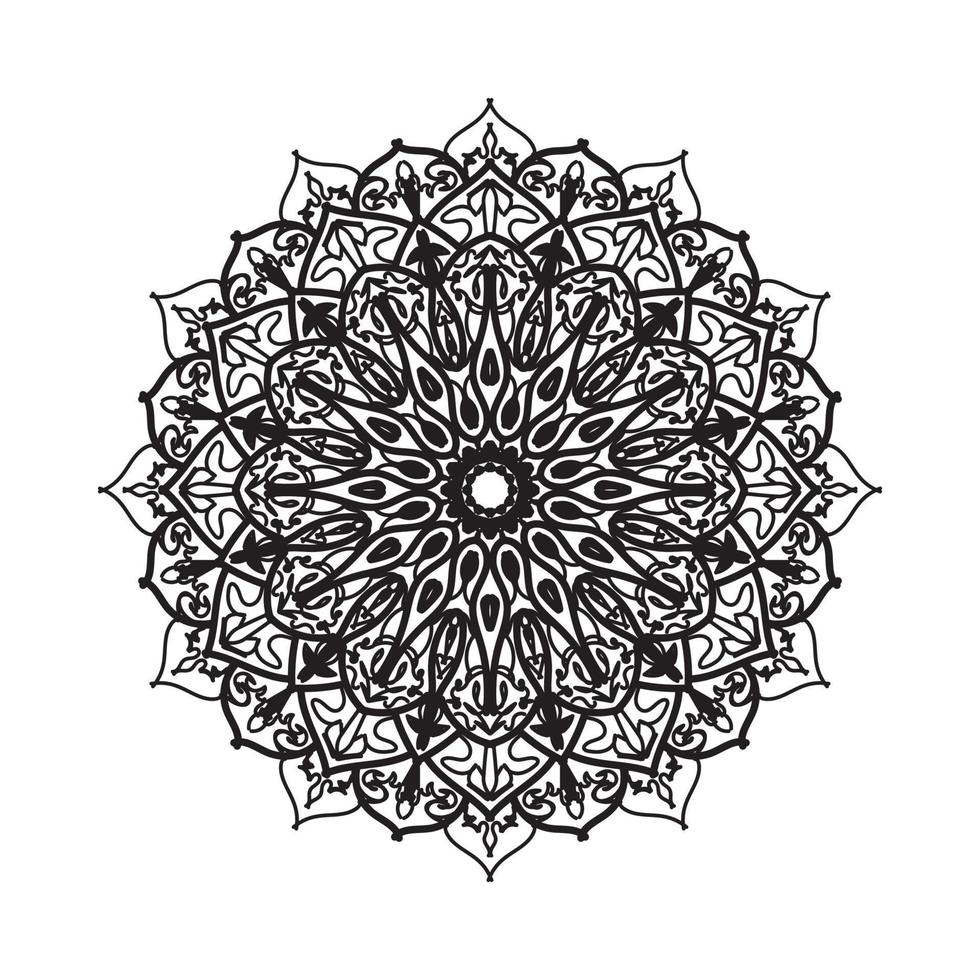 Hand drawn mandala. decoration in ethnic oriental  doodle ornament vector