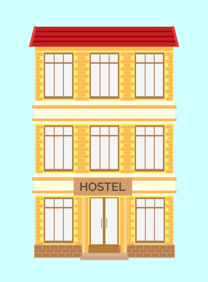 Hostel icon, hote,l apprtment symbol vector. It can be used for landing page vector