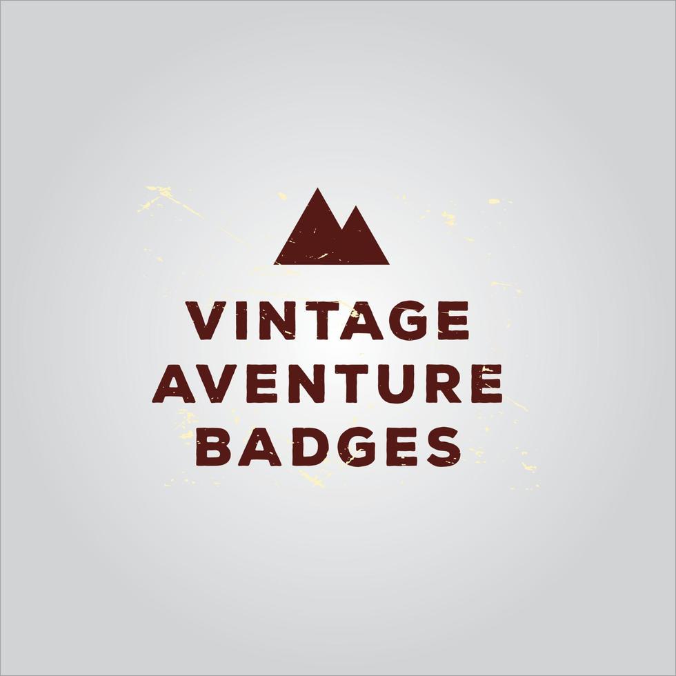 wild life adventure logo in forest and mountains vector