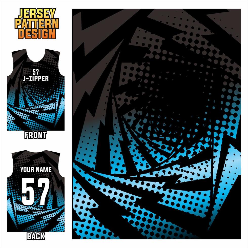 patrón de impresión de jersey. Jersey deportivo con estampado sublime. plantillas de fútbol, volly, baloncesto, béisbol, ciclismo, pesca, carreras, esport vector