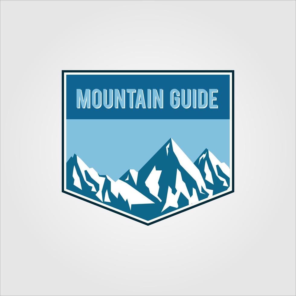 vector mountain logo. mountain adventure and exploration